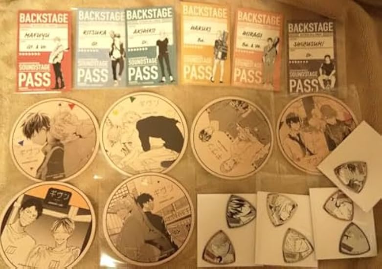 ギヴン アニメイトカフェ◆バックステージパス　コースター　ピック　全種 ギヴン アニメイトカフェバックステージパス コースター ピック 全種